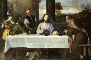来自Emmaus的朝圣者 作者 蒂齐亚诺·韦切利（Tiziano Vecelli）